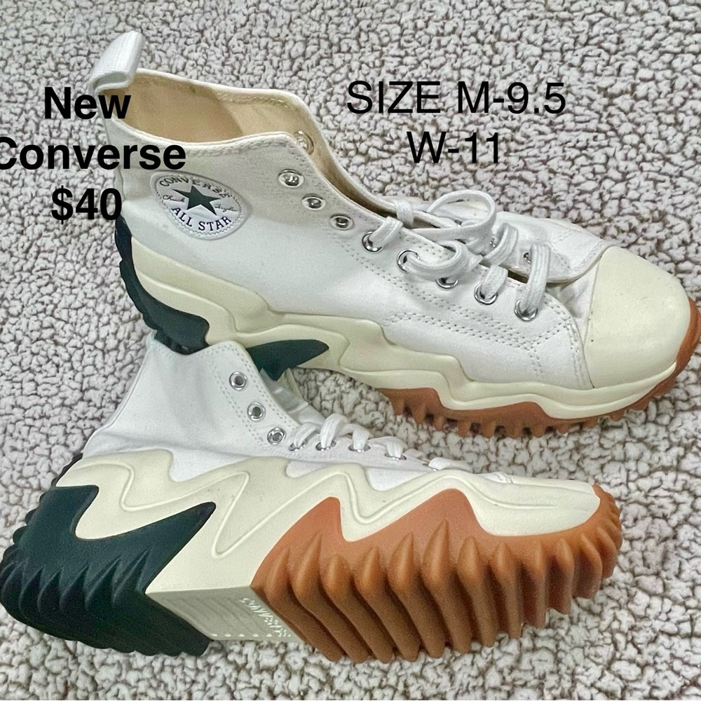 Converse All Star White Chunky Sole Sneakers